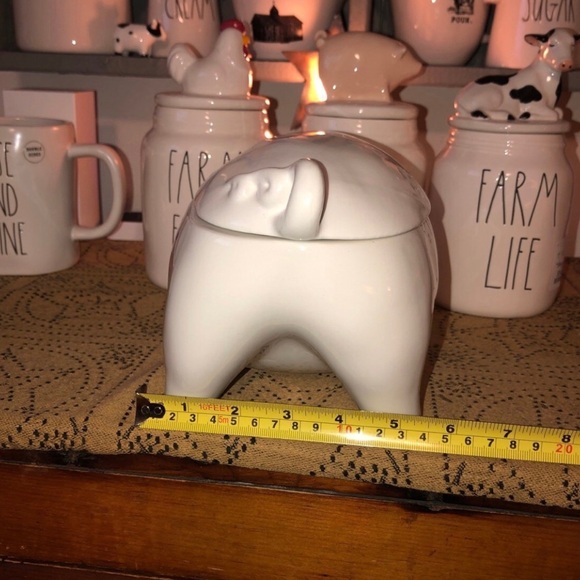 Rae Dunn OINK Pig Canister White - Picture 10 of 11